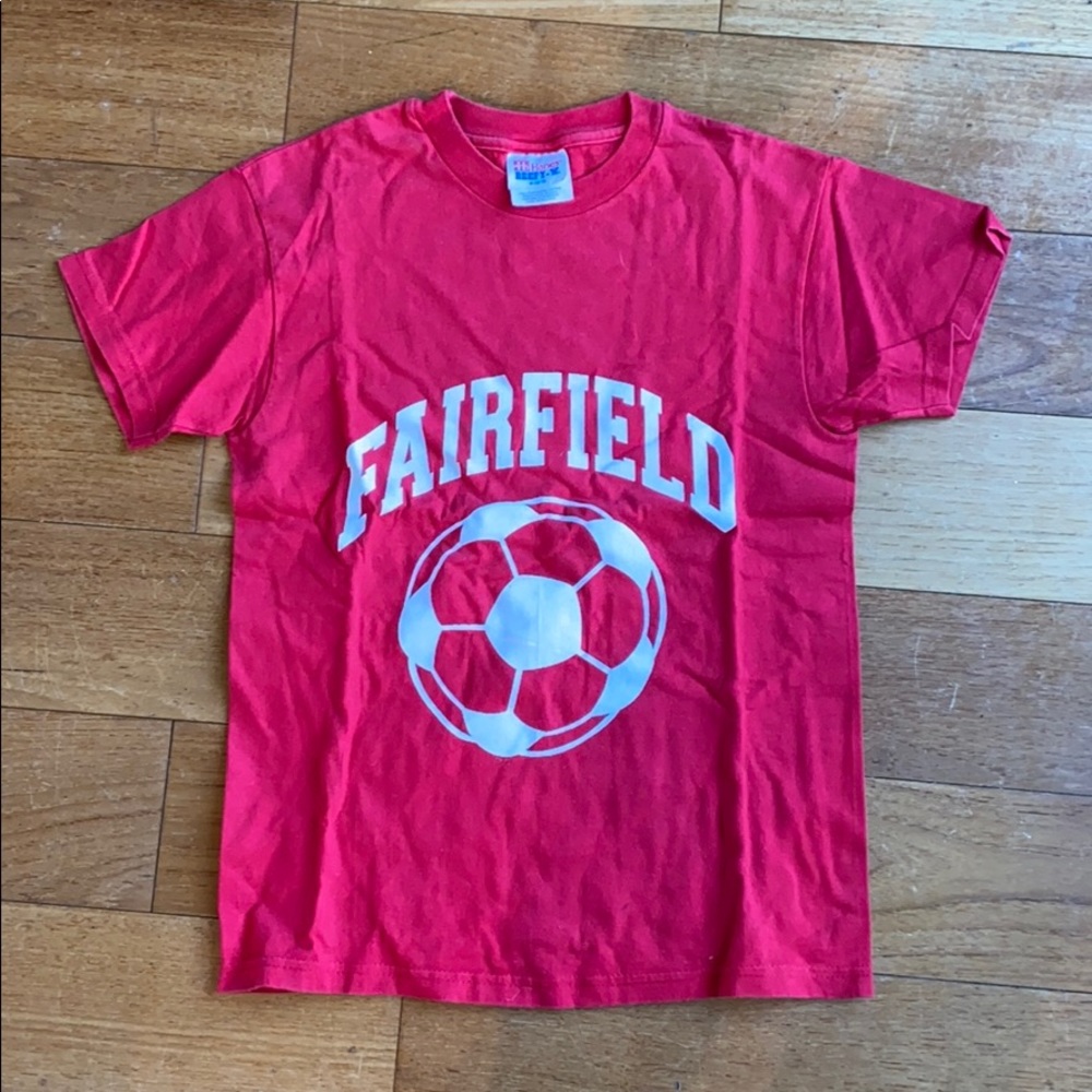 Thrift store find kids soccer tshirt
